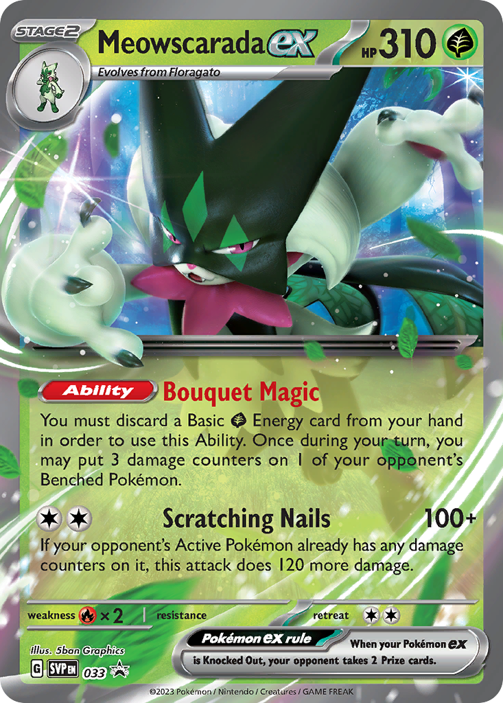 Meowscarada ex - Scarlet & Violet Black Star Promos - 033