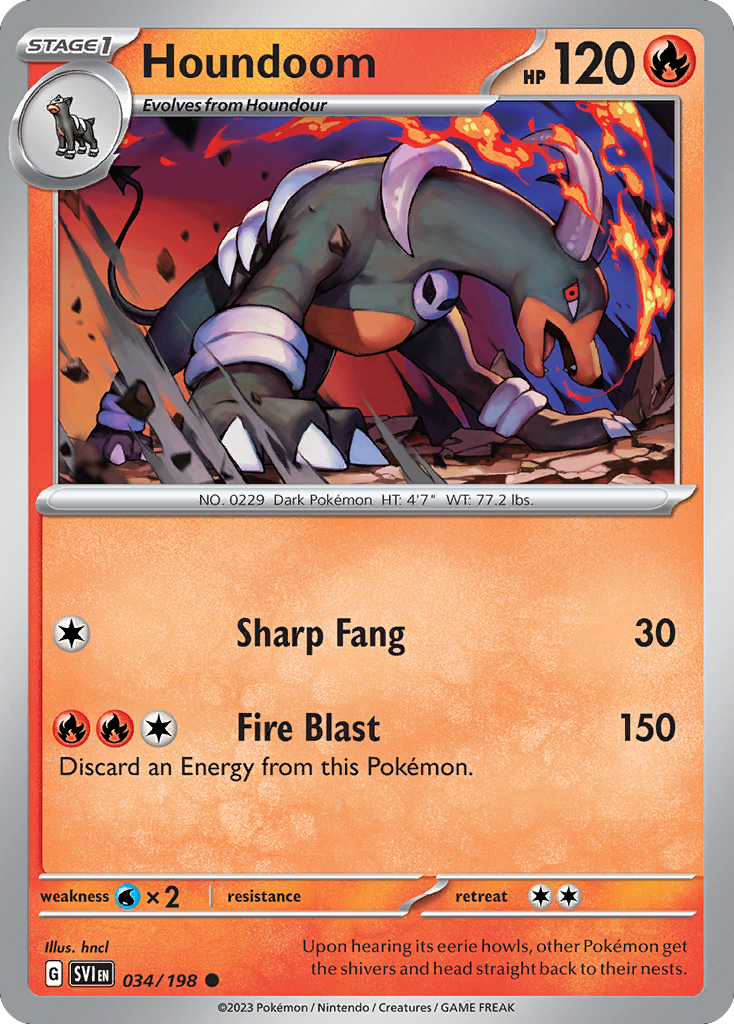 Houndoom - Scarlet & Violet - 034
