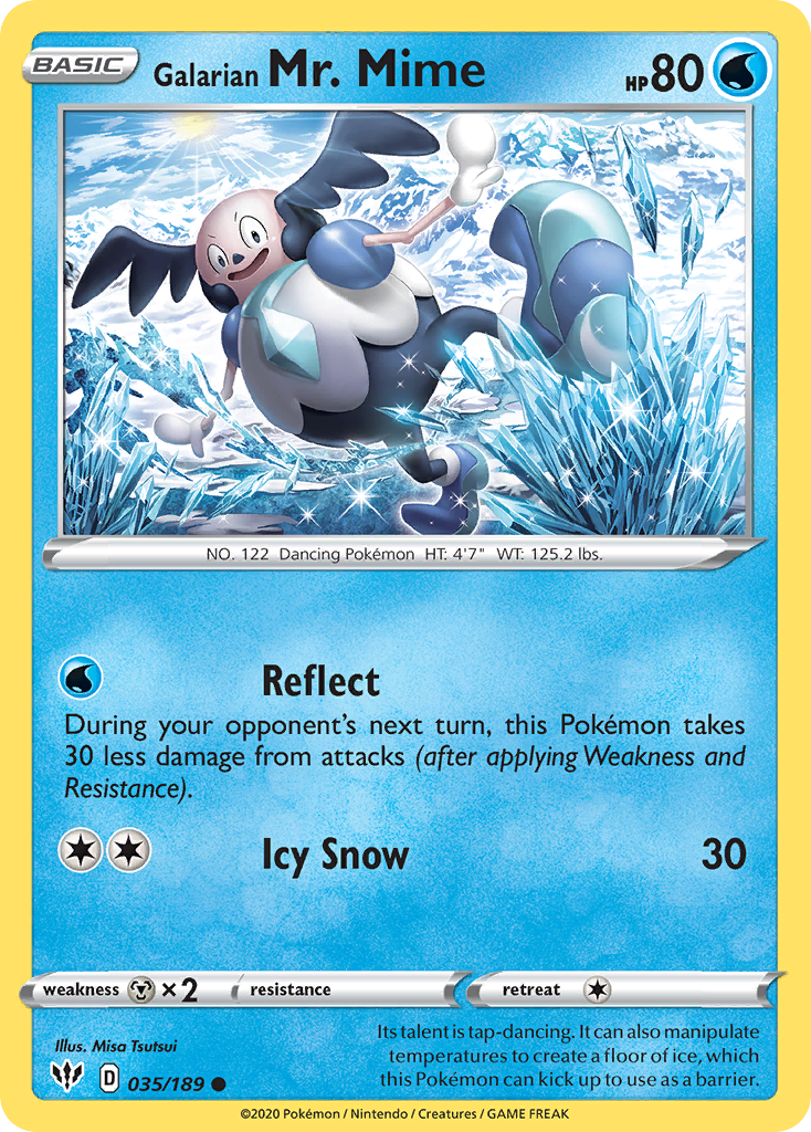 Galarian Mr. Mime - Darkness Ablaze - 035