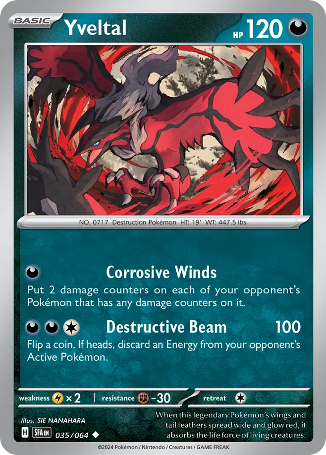Yveltal - Shrouded Fable - 035