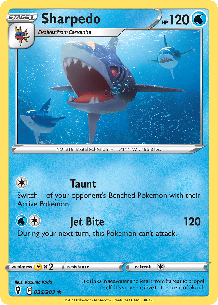 Sharpedo - Evolving Skies - 036