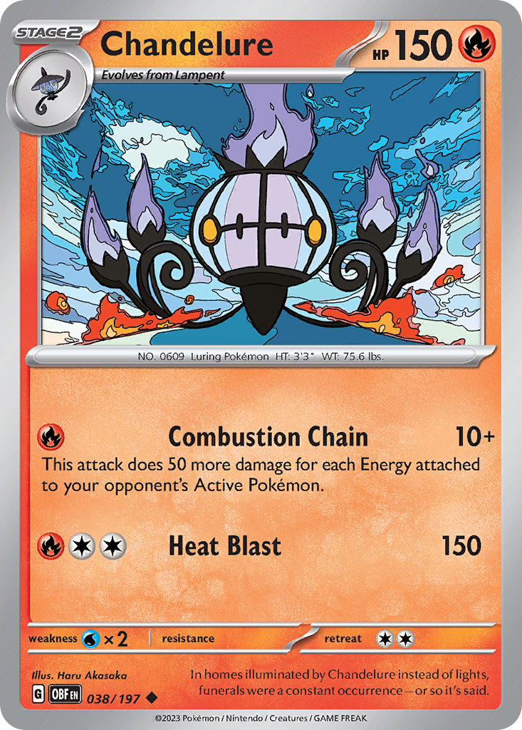Chandelure - Obsidian Flames - 038