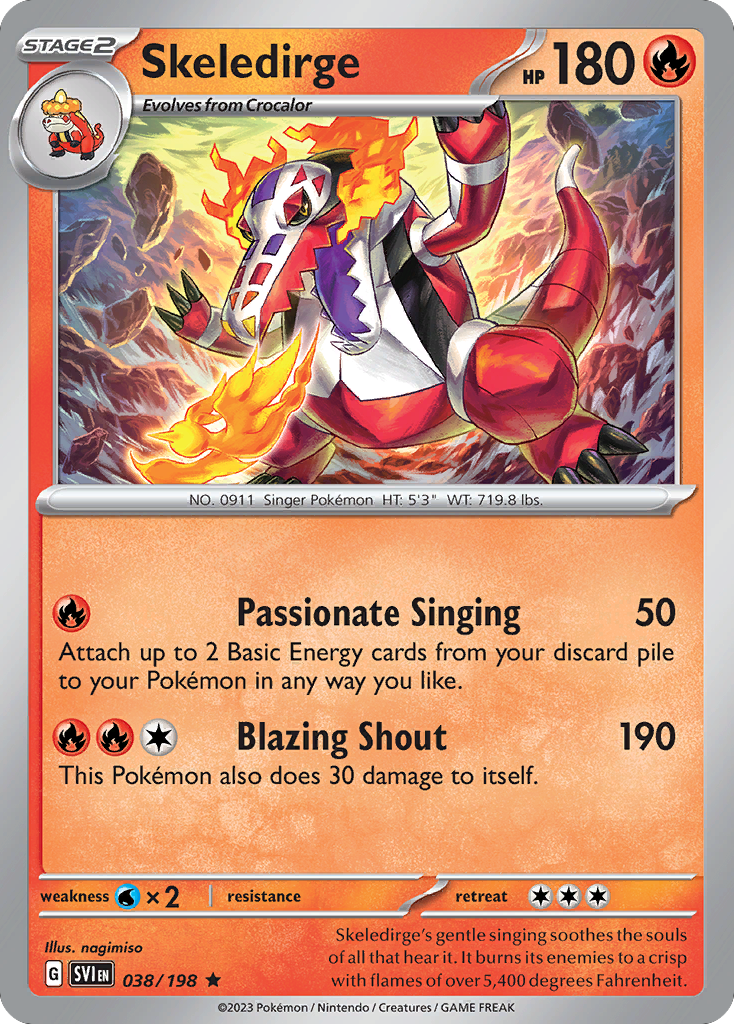 Skeledirge - Scarlet & Violet - 038