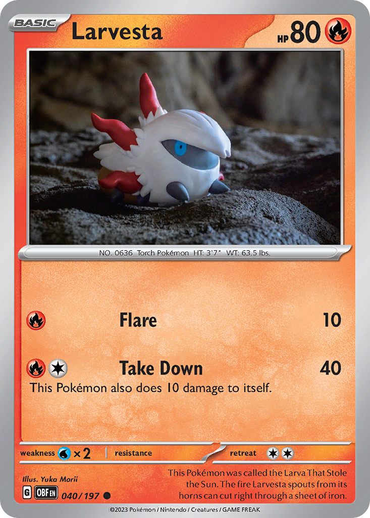 Larvesta - Obsidian Flames - 040