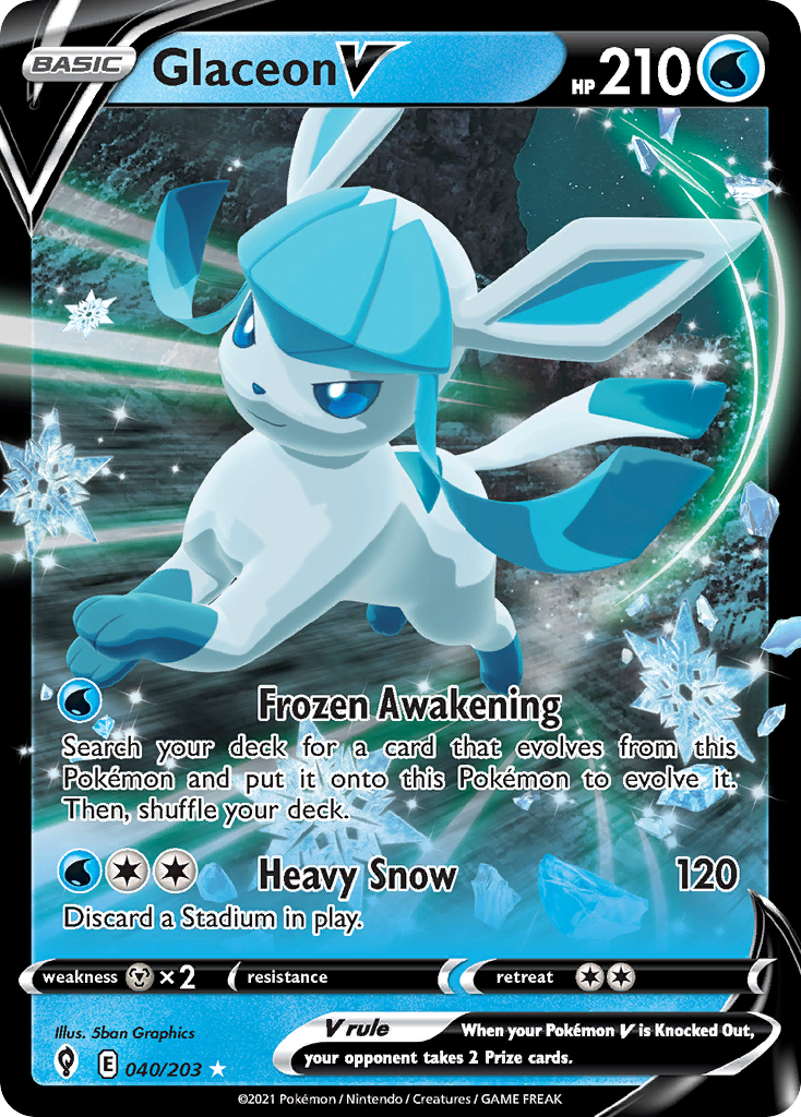 Glaceon V - Evolving Skies - 040