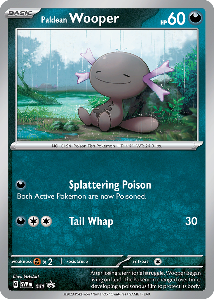 Paldean Wooper - Scarlet & Violet Black Star Promos - 041