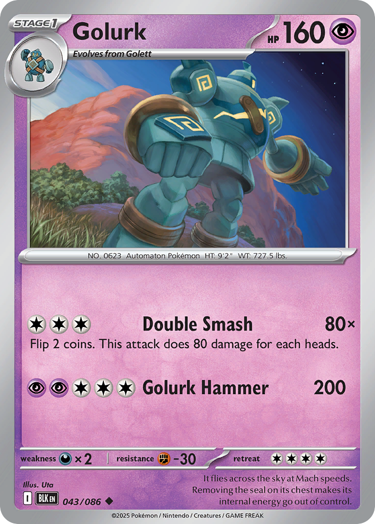 Golurk - Black Bolt - 043
