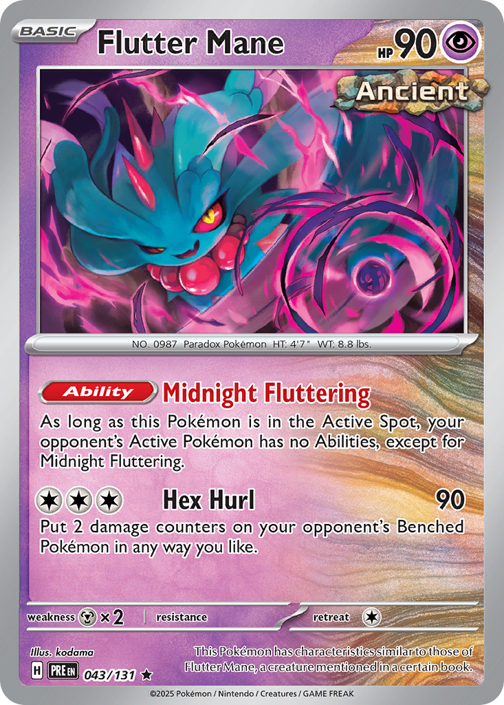 Flutter Mane - Prismatic Evolutions - 043