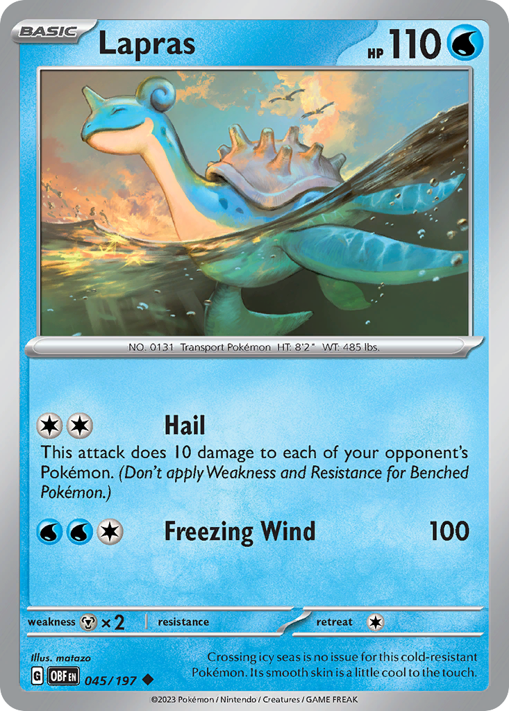 Lapras - Obsidian Flames - 045