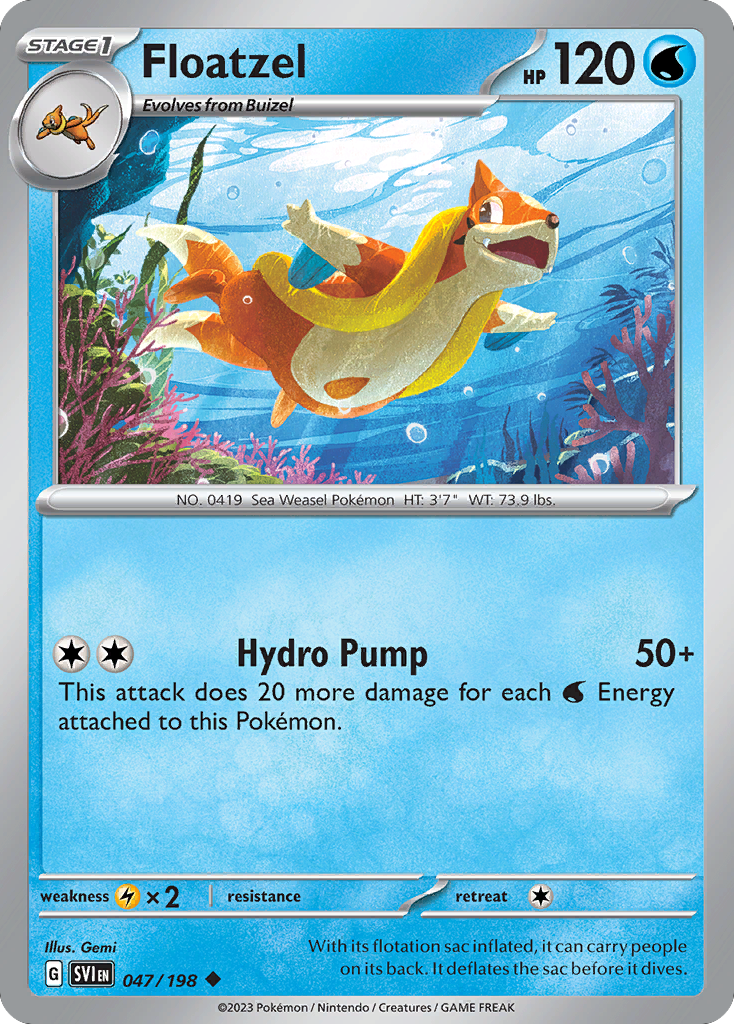 Floatzel - Scarlet & Violet - 047