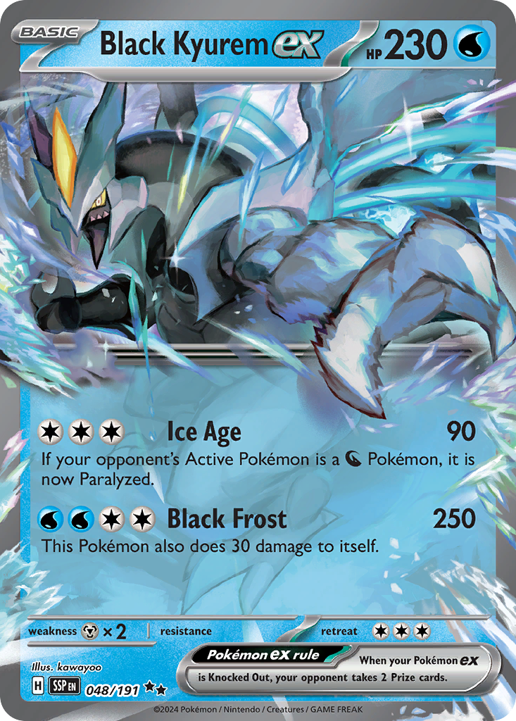 Black Kyurem ex - Surging Sparks - 048