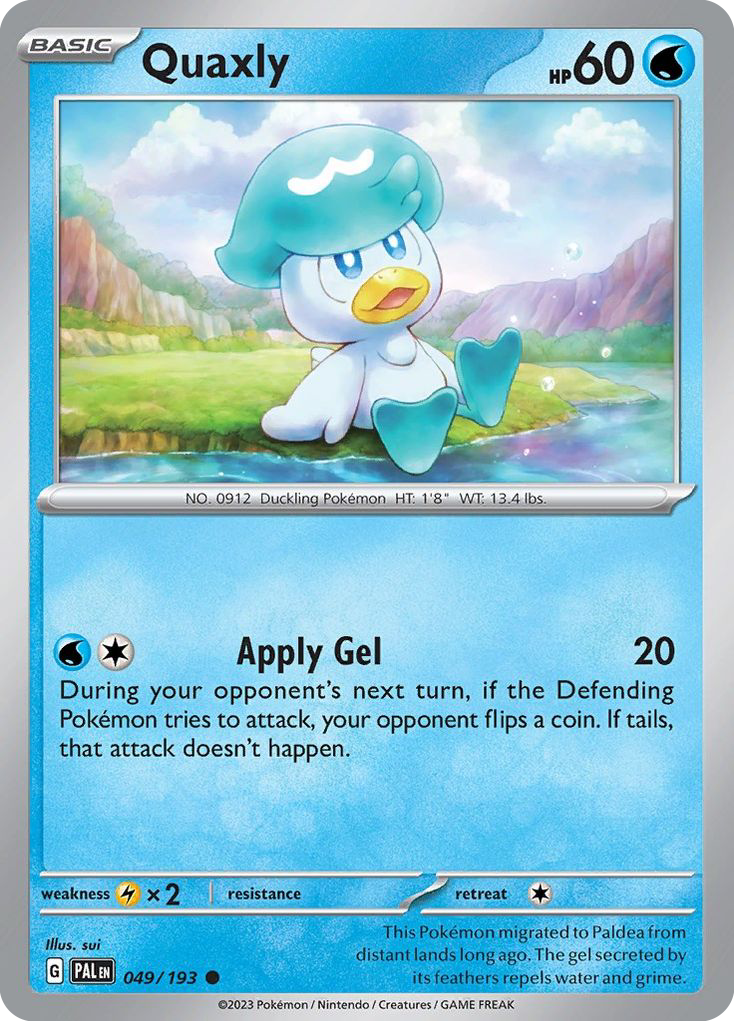 Quaxly - Paldea Evolved - 049