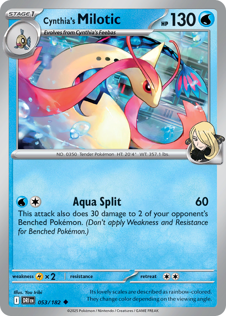 Cynthia's Milotic - Destined Rivals - 053