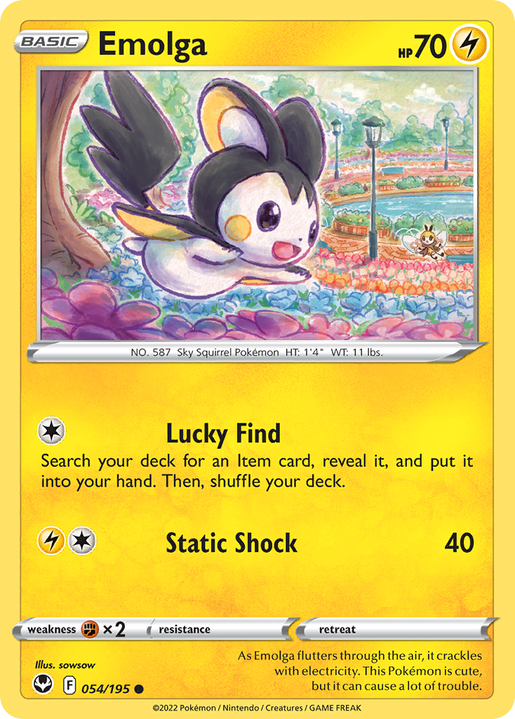 Emolga - Silver Tempest - 054