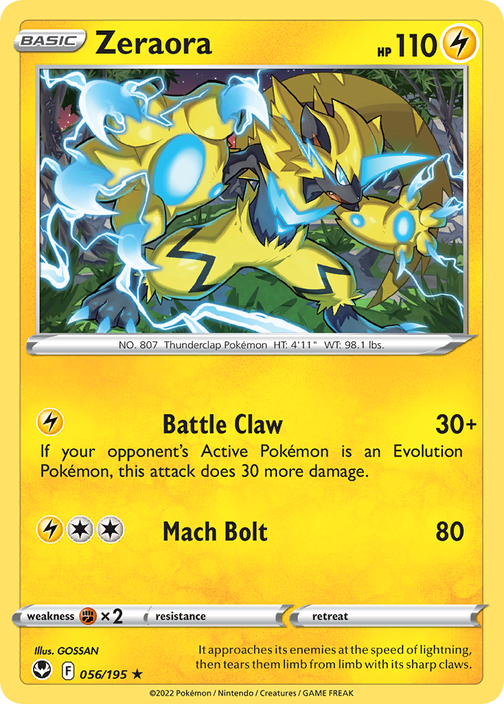 Zeraora - Silver Tempest - 056