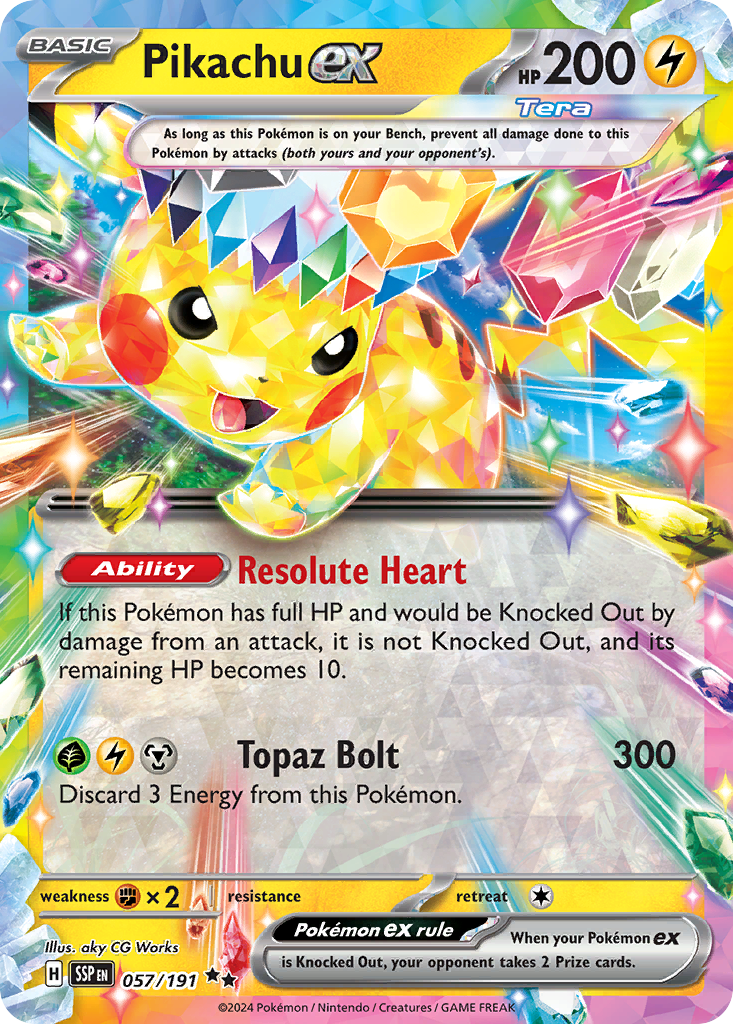 Pikachu ex - Surging Sparks - 057