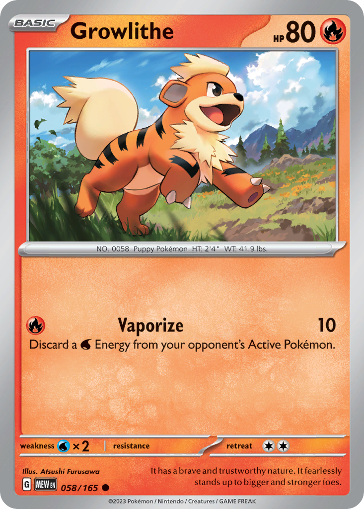 Growlithe - 151 - 058
