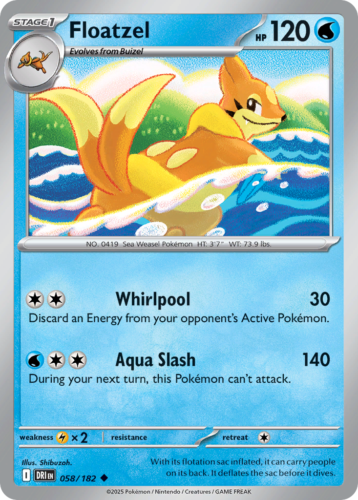Floatzel - Destined Rivals - 058