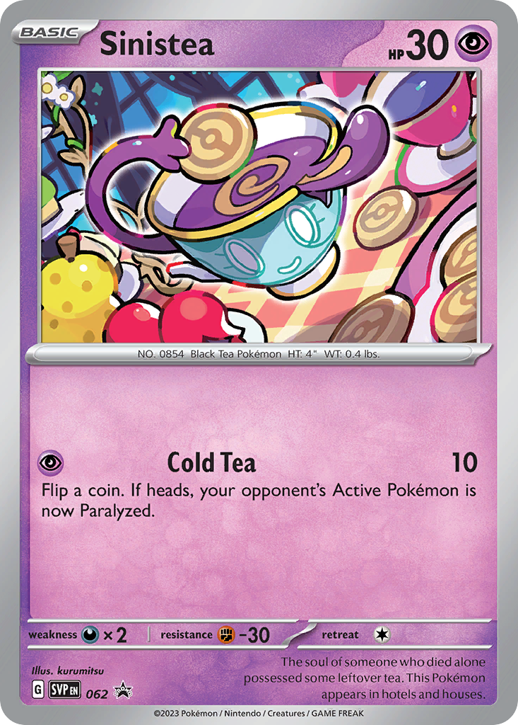 Sinistea - Scarlet & Violet Black Star Promos - 062