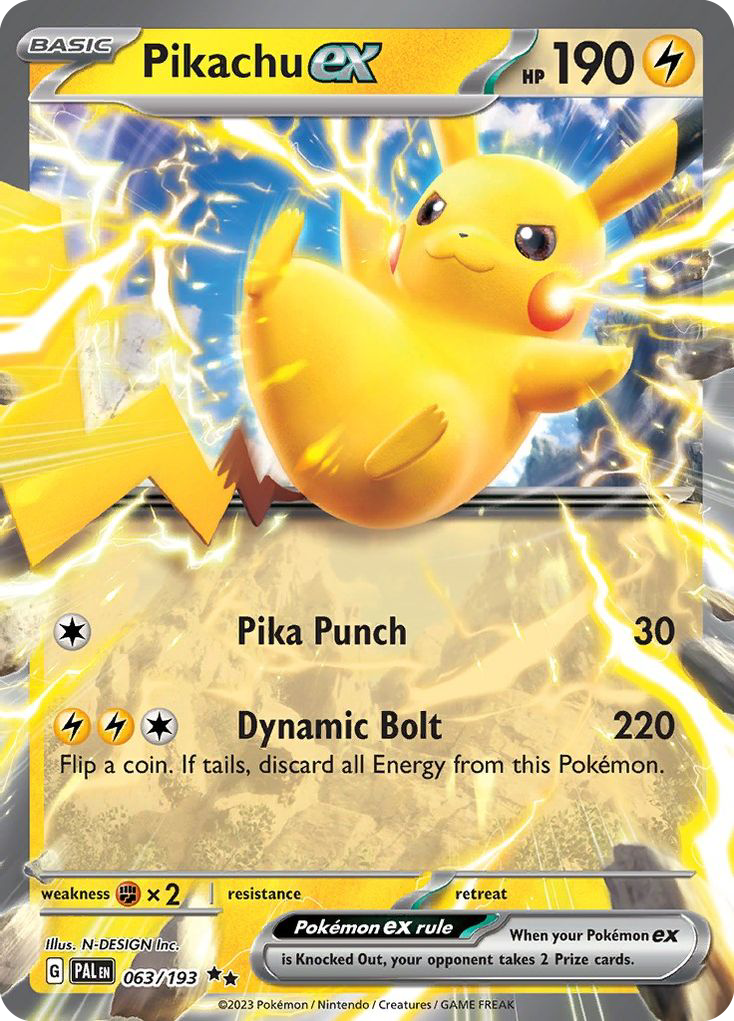 Pikachu ex - Paldea Evolved - 063