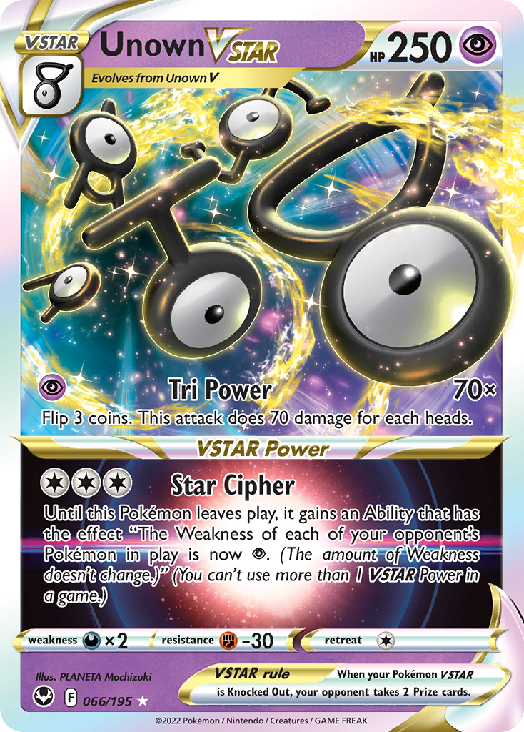 Unown VSTAR - Silver Tempest - 066