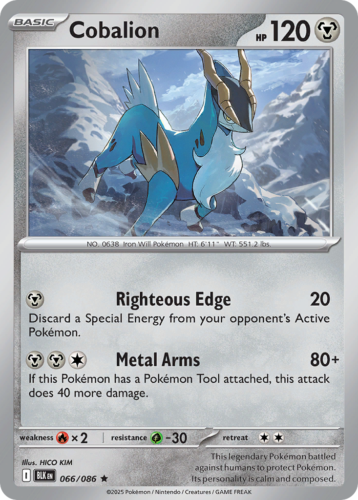 Cobalion - Black Bolt - 066