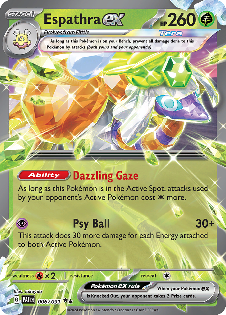 Espathra ex - Paldean Fates - 006