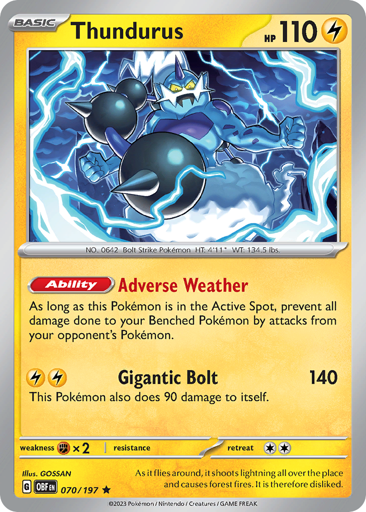 Thundurus - Obsidian Flames - 070