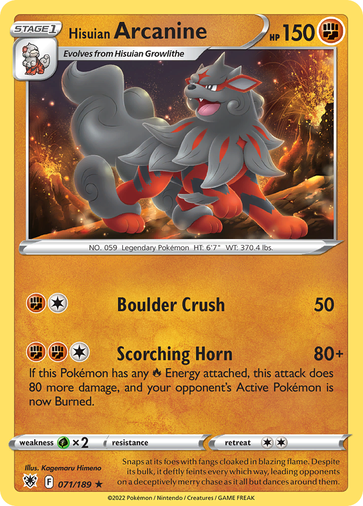 Hisuian Arcanine - Astral Radiance - 071