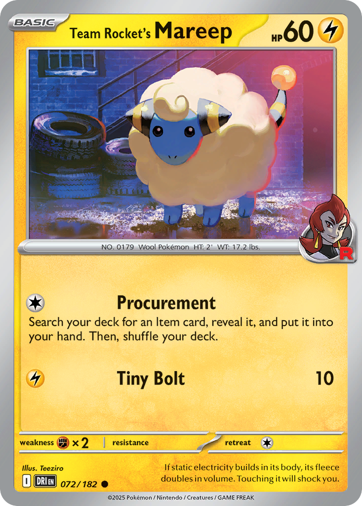 Team Rocket's Mareep - Destined Rivals - 072