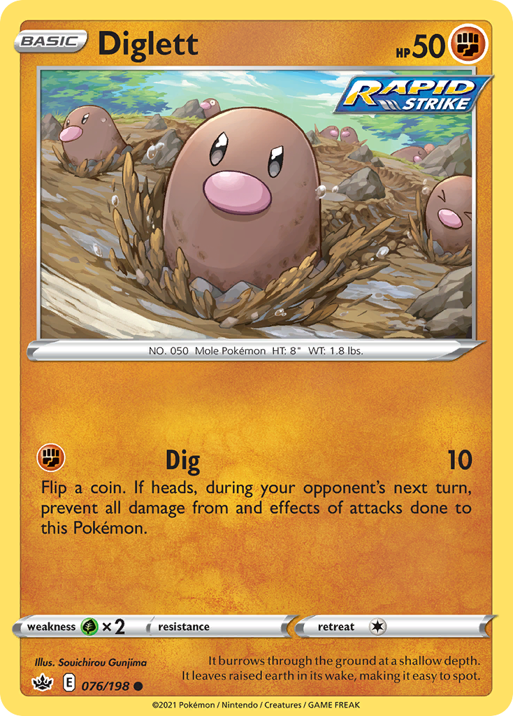 Diglett - Chilling Reign - 076