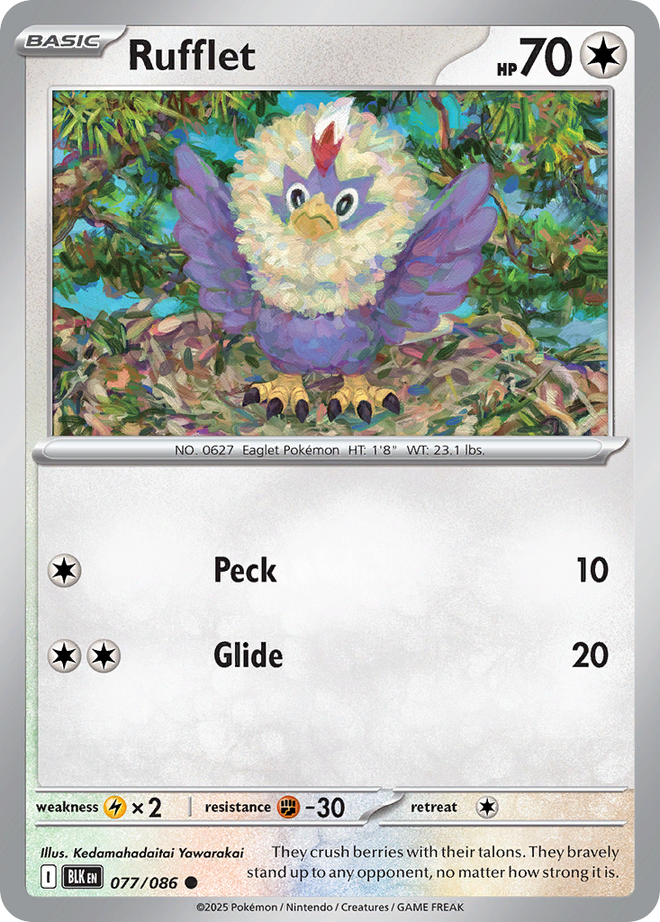 Rufflet - Black Bolt - 077