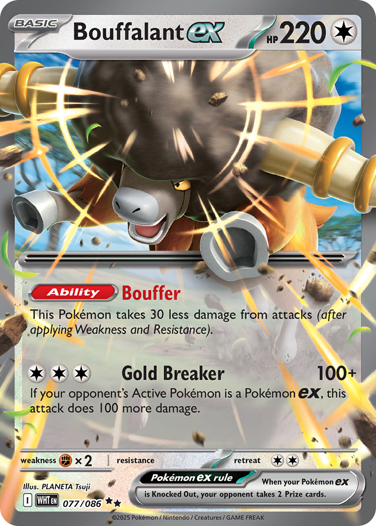 Bouffalant ex - White Flare - 077