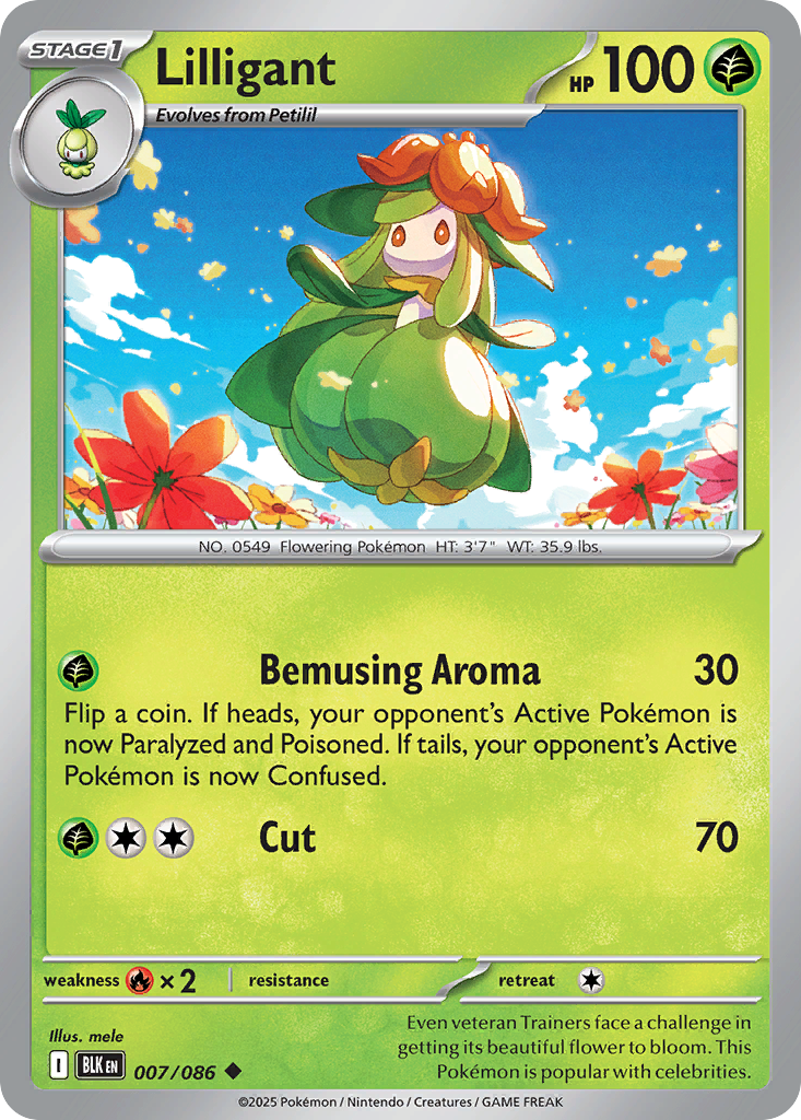 Lilligant - Black Bolt - 007