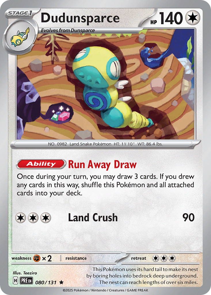 Dudunsparce - Prismatic Evolutions - 080