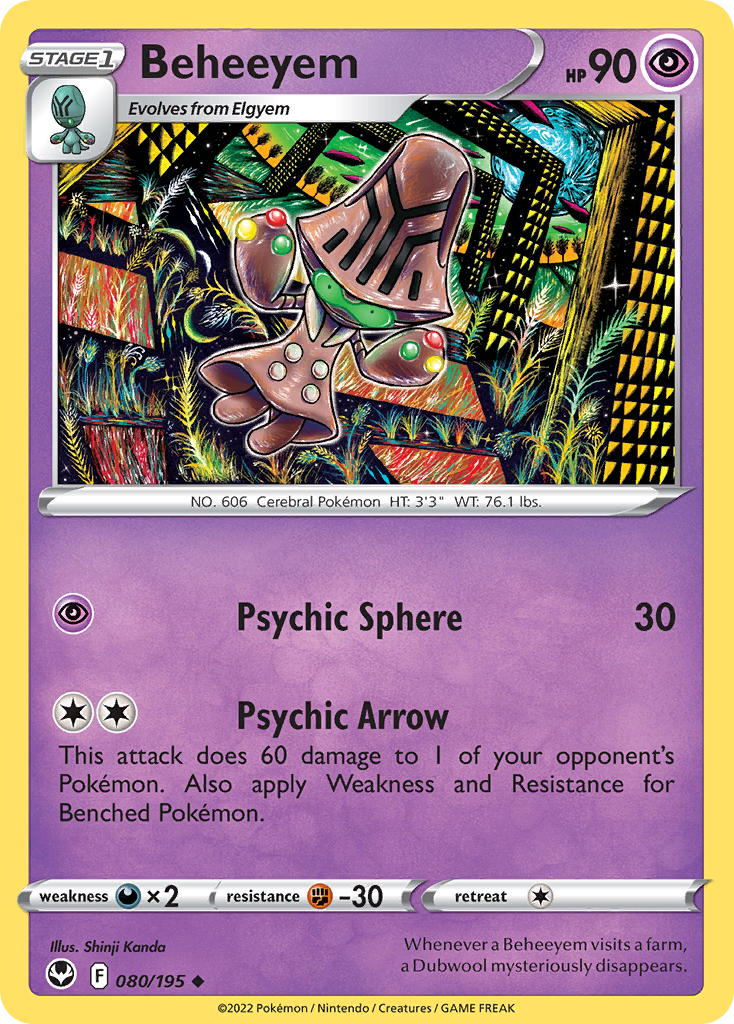 Beheeyem - Silver Tempest - 080