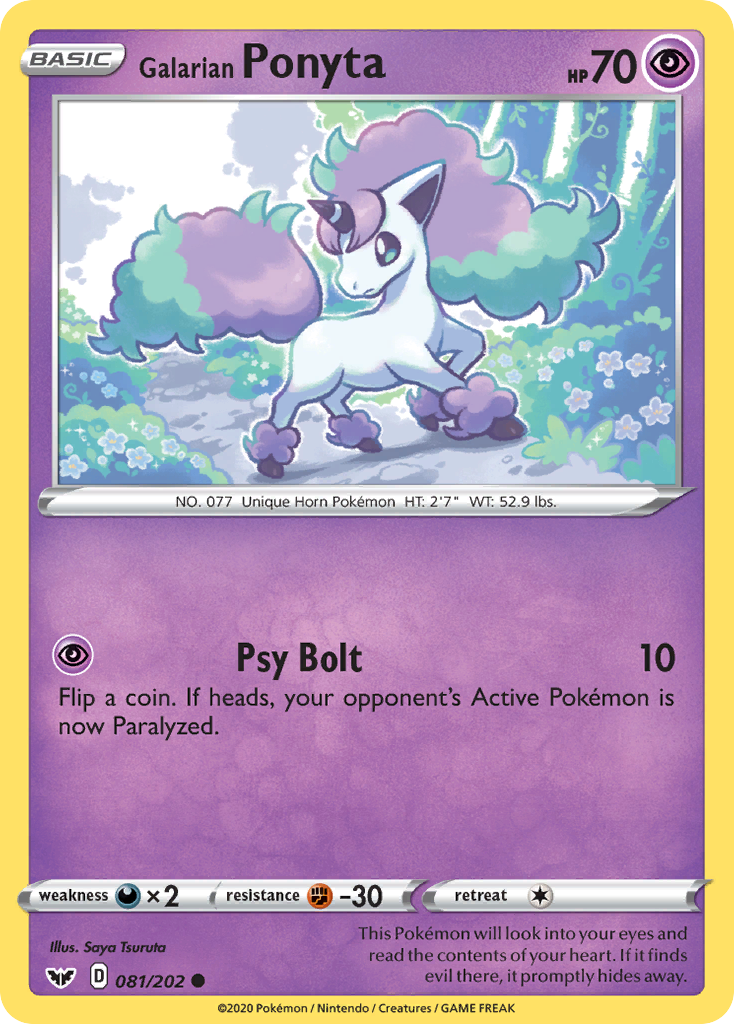 Galarian Ponyta - Sword & Shield - 081