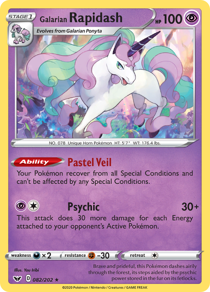 Galarian Rapidash - Sword & Shield - 082