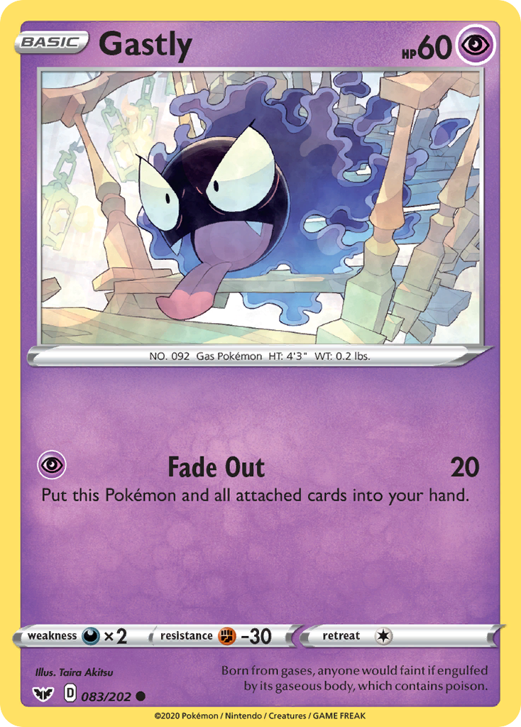 Gastly - Sword & Shield - 083