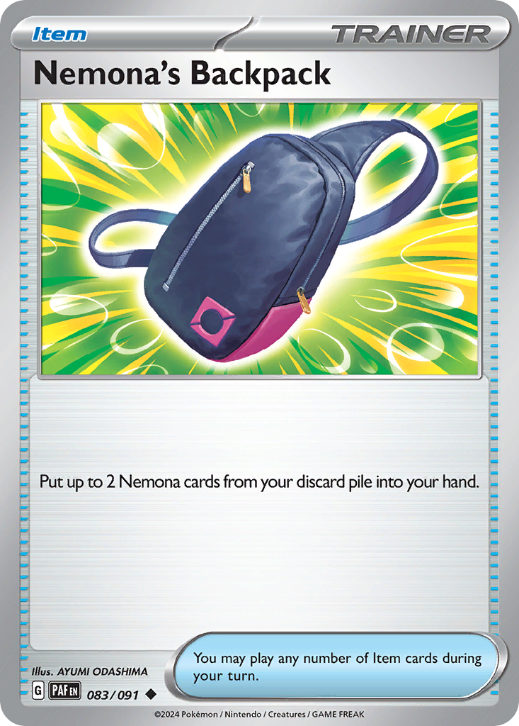 Nemona's Backpack - Paldean Fates - 083