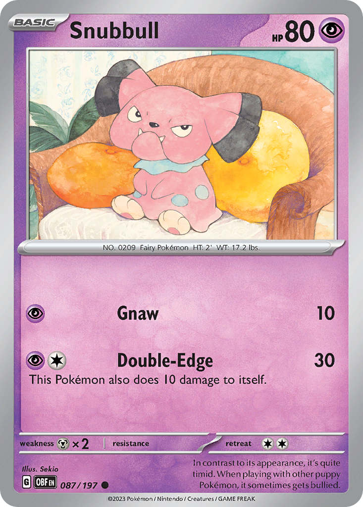 Snubbull - Obsidian Flames - 087