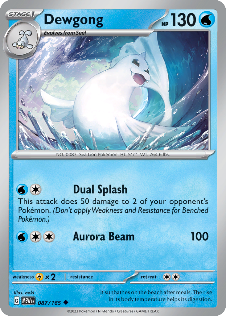 Dewgong - 151 - 087