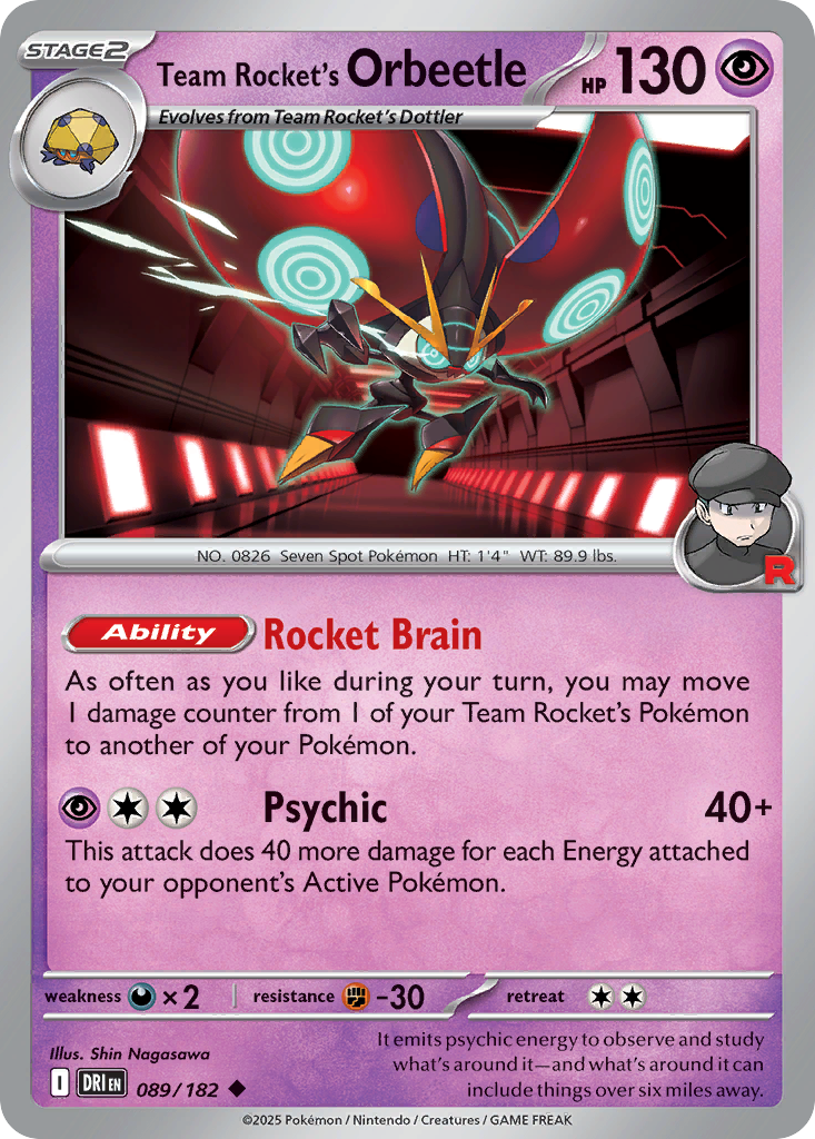 Team Rocket's Orbeetle - Destined Rivals - 089