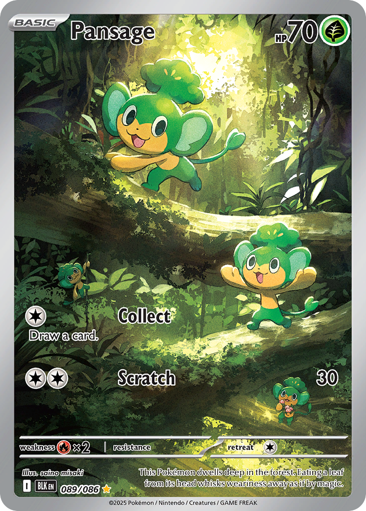 Pansage - Black Bolt - 089
