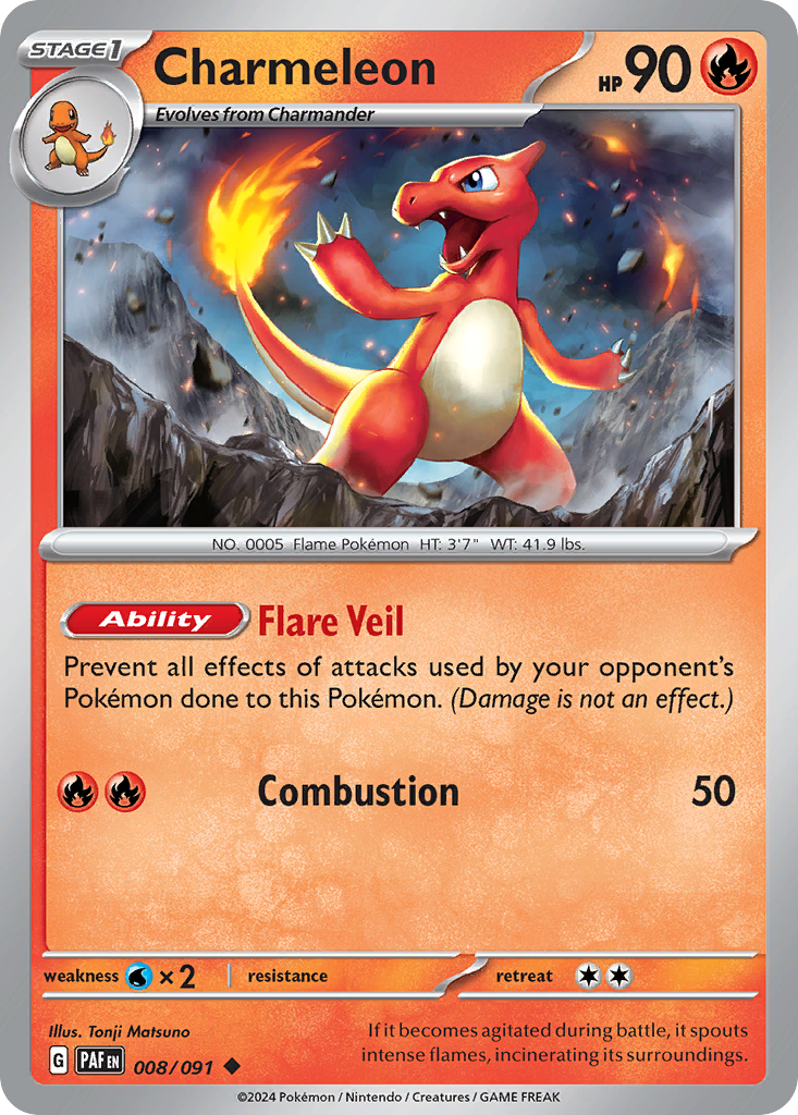 Charmeleon - Paldean Fates - 008