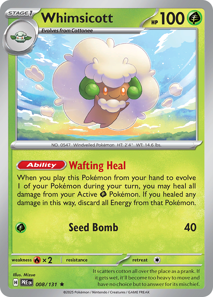 Whimsicott - Prismatic Evolutions - 008