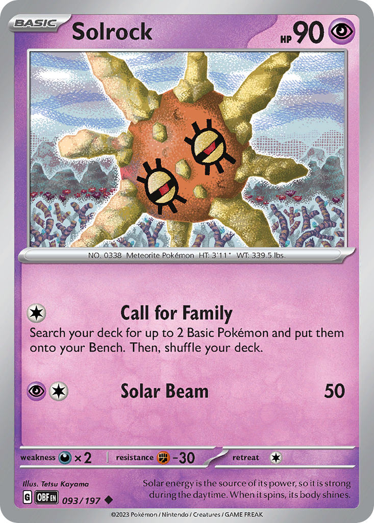 Solrock - Obsidian Flames - 093