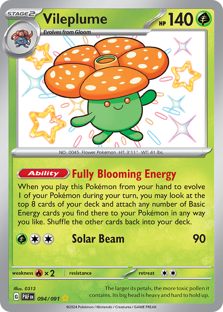 Vileplume - Paldean Fates - 094