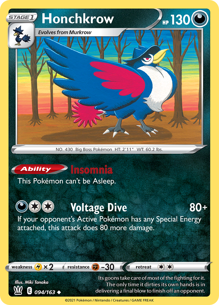 Honchkrow - Battle Styles - 094