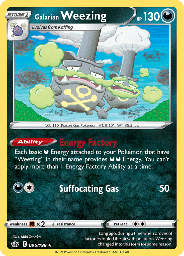 Galarian Weezing - Chilling Reign - 096